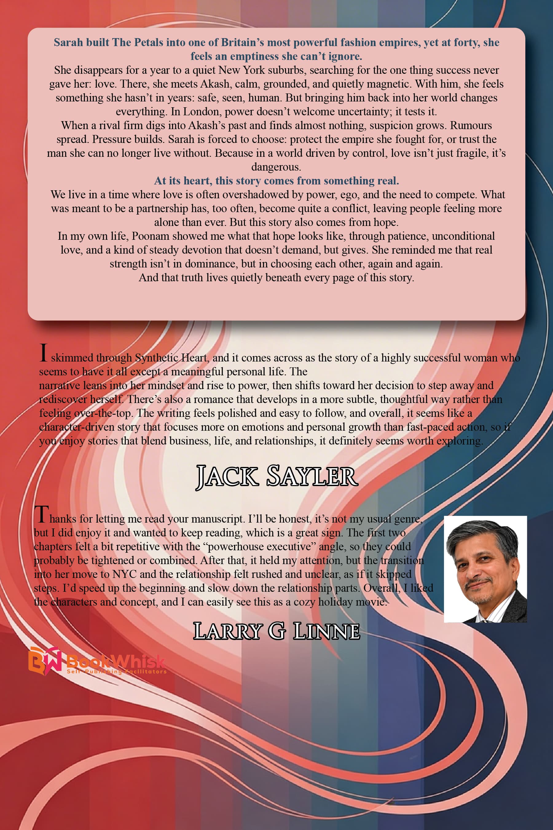 Synthetic Heart back cover